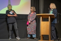 Ann Martin Anwen Hurt Julia Vickers at the Ospreys (Tony Marsh)